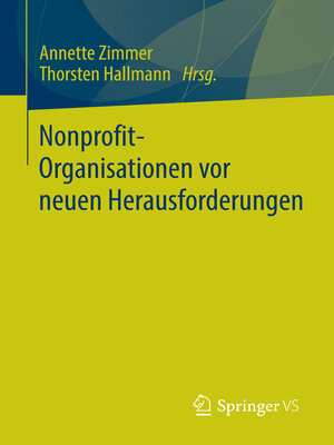 cover image of Nonprofit-Organisationen vor neuen Herausforderungen
